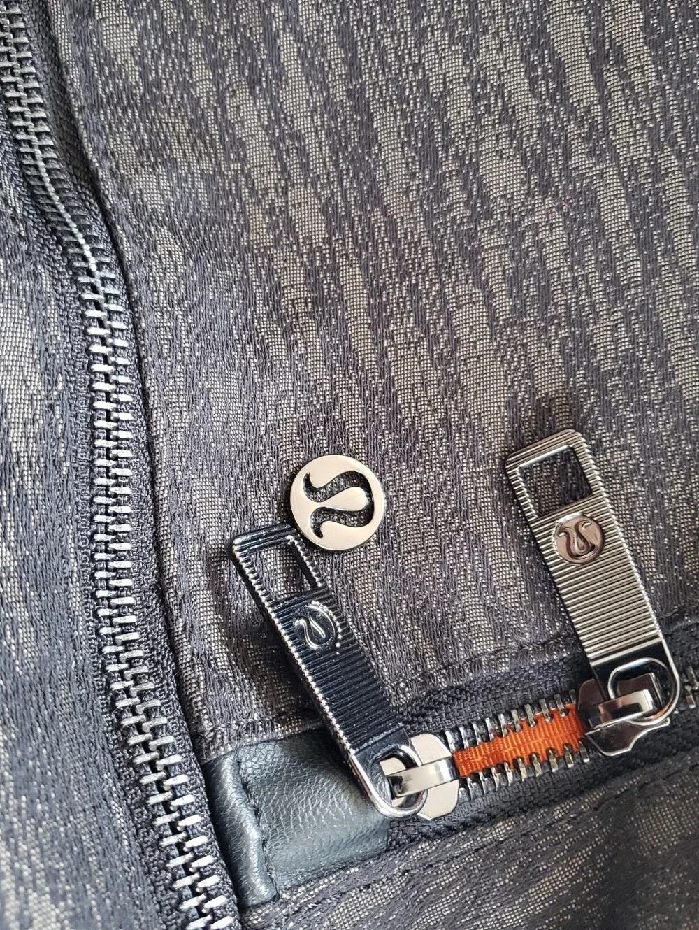lululemon athletica Black Heather Textured Backpack